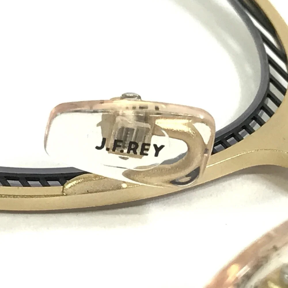 JF Rey Eyeglasses Frames JF2704 5505 Gold Gunmetal Matte Round 46-21-146